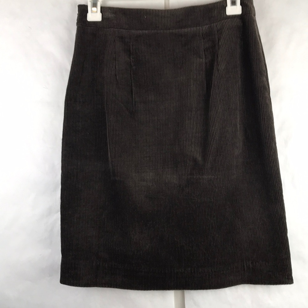 Anthro Maeve corduroy preppy school girl plaid autumn mini skirt size 2 - Picture 3 of 5
